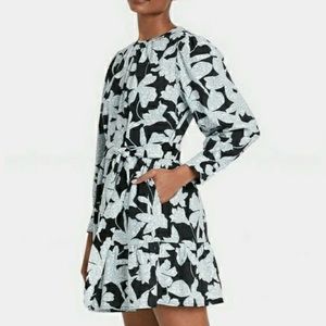 Who What Wear Balloon Long Sleeve Tiered‎ Dress Size XS